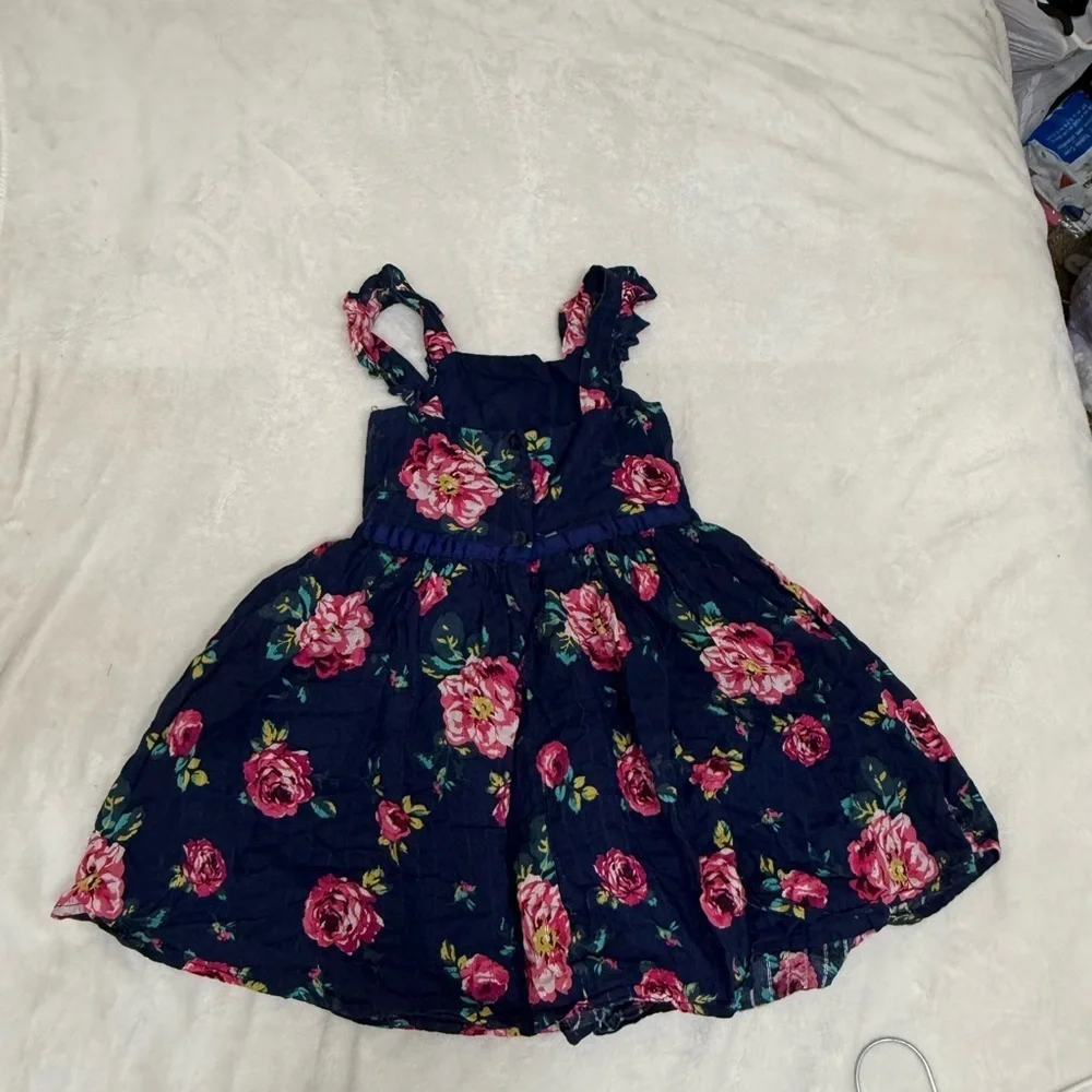 Floral Kids Dress with Ruffle Straps